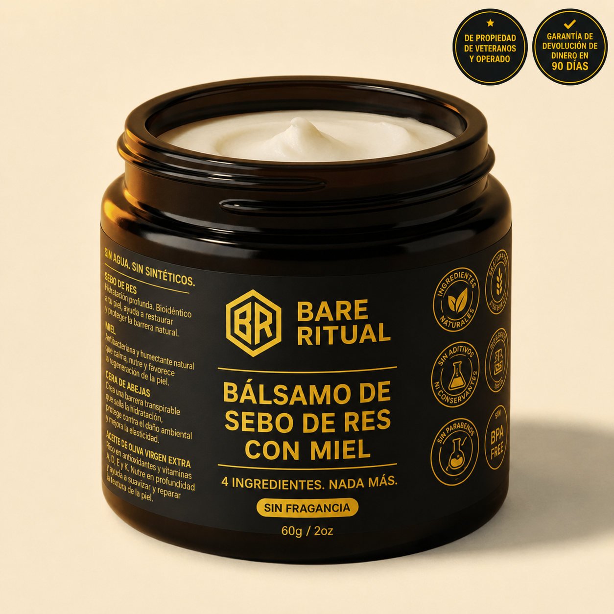 Bálsamo de Miel y sebo de res
