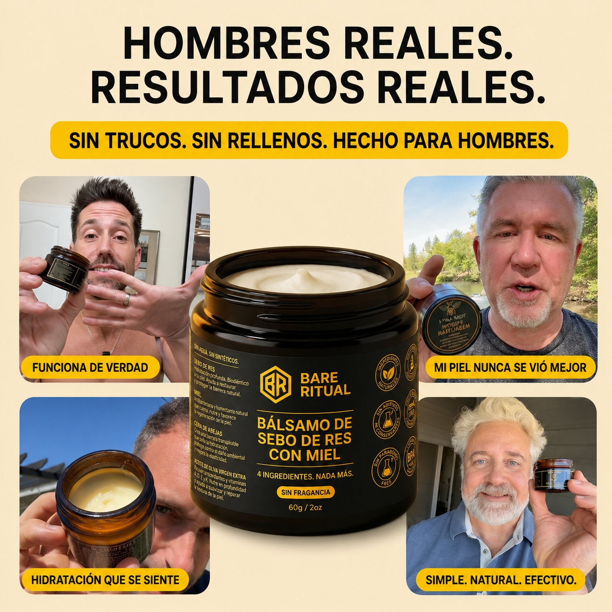Bálsamo de Miel y sebo de res